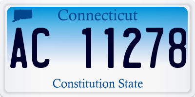 CT license plate AC11278