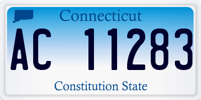 CT license plate AC11283