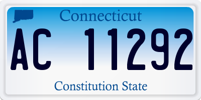 CT license plate AC11292