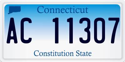 CT license plate AC11307