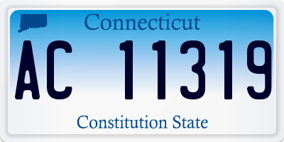 CT license plate AC11319