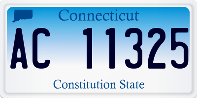 CT license plate AC11325