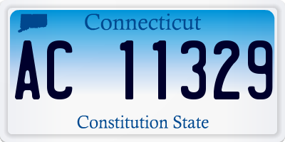 CT license plate AC11329