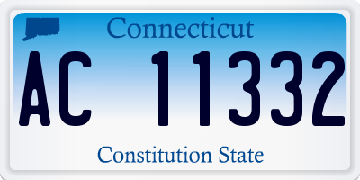 CT license plate AC11332