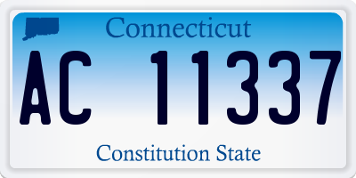 CT license plate AC11337