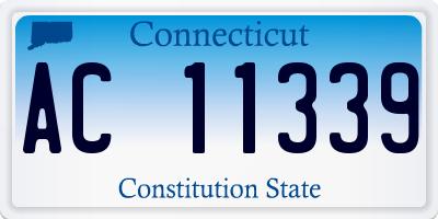 CT license plate AC11339