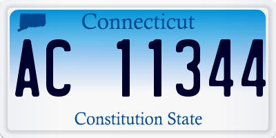 CT license plate AC11344