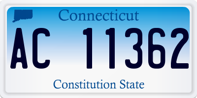 CT license plate AC11362