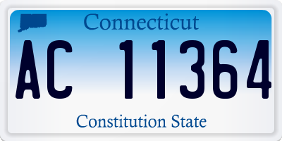 CT license plate AC11364