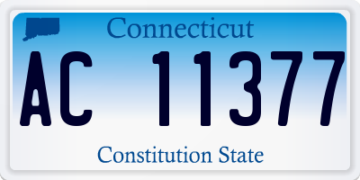 CT license plate AC11377