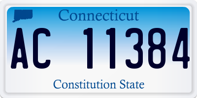 CT license plate AC11384