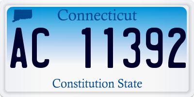 CT license plate AC11392