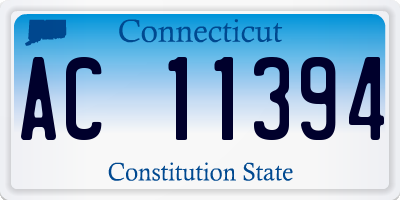 CT license plate AC11394