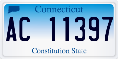 CT license plate AC11397