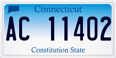 CT license plate AC11402