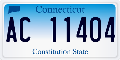 CT license plate AC11404