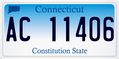 CT license plate AC11406