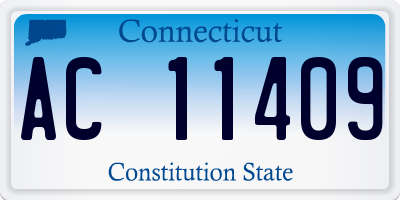 CT license plate AC11409