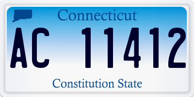 CT license plate AC11412