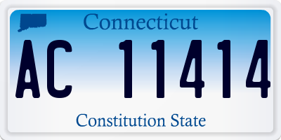 CT license plate AC11414