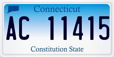 CT license plate AC11415