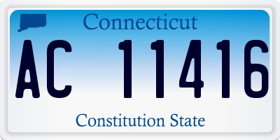 CT license plate AC11416