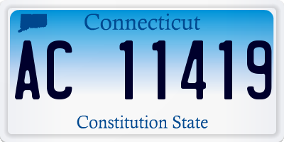 CT license plate AC11419