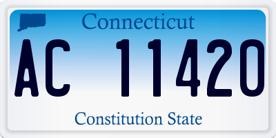 CT license plate AC11420