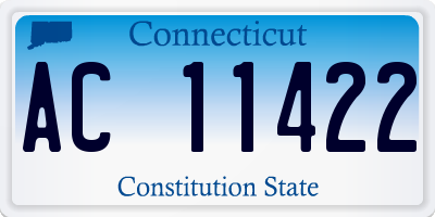 CT license plate AC11422