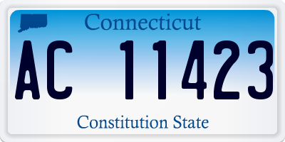 CT license plate AC11423