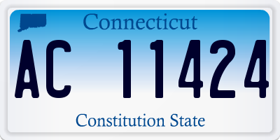 CT license plate AC11424