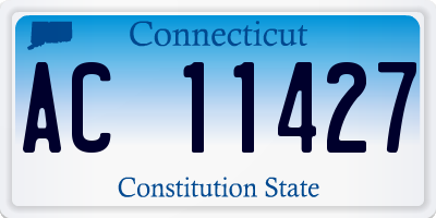 CT license plate AC11427