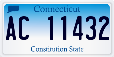 CT license plate AC11432