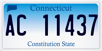 CT license plate AC11437