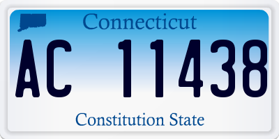 CT license plate AC11438