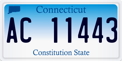 CT license plate AC11443