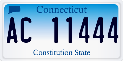 CT license plate AC11444