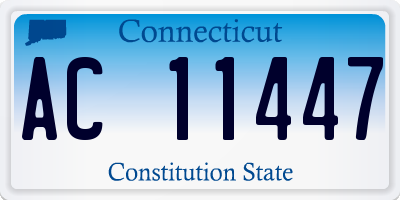 CT license plate AC11447
