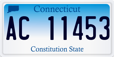 CT license plate AC11453