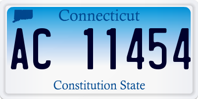 CT license plate AC11454