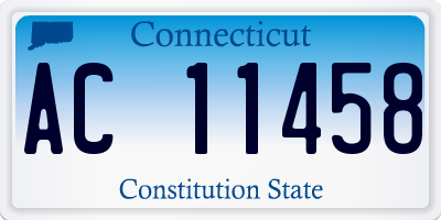 CT license plate AC11458