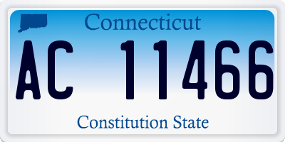 CT license plate AC11466
