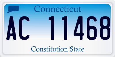 CT license plate AC11468