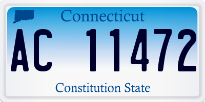 CT license plate AC11472