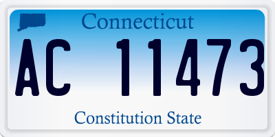 CT license plate AC11473