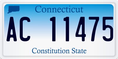 CT license plate AC11475