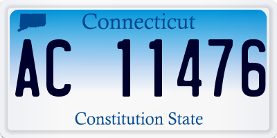 CT license plate AC11476