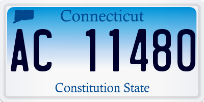 CT license plate AC11480