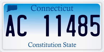 CT license plate AC11485