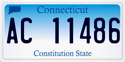 CT license plate AC11486